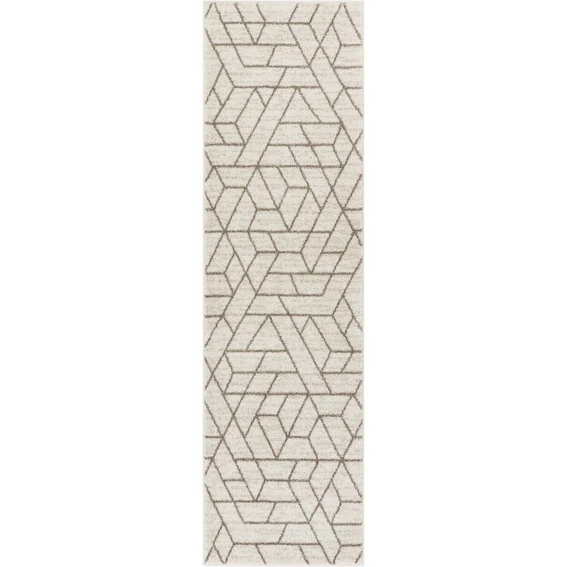 Well Woven Modern Geometric Shapes Runner Rug