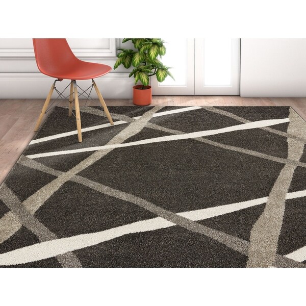 Well Woven Modern Geometric Stripes Area Rug - 5'3" x 7'3"