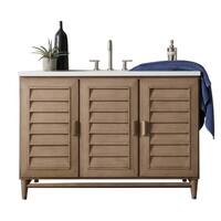 Portland 48" Single Vanity, White Washed Walnut