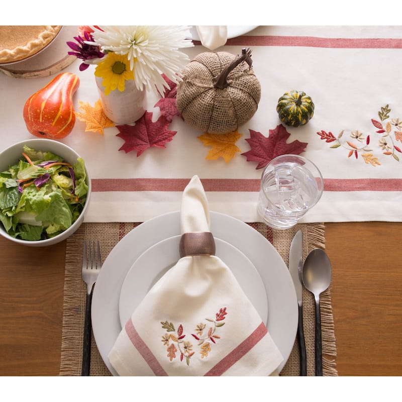 DII Rustic Leaves Kitchen Tablecloth