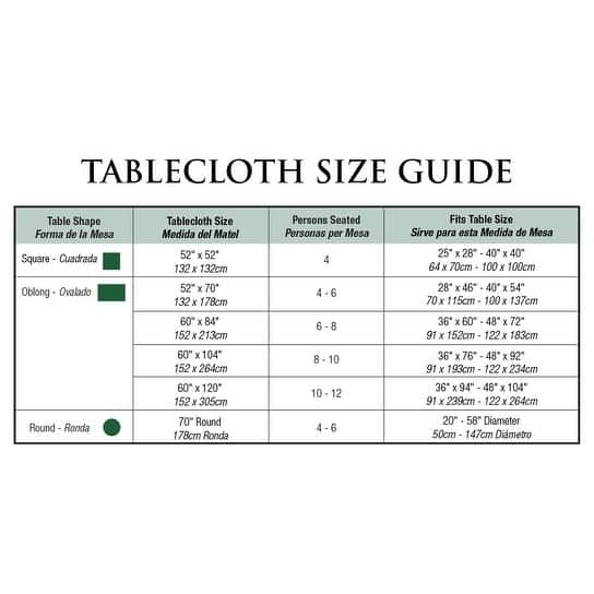 DII Rustic Leaves Kitchen Tablecloth