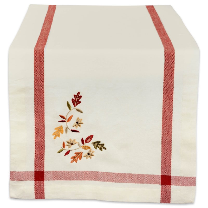 DII Rustic Leaves Kitchen Tablecloth