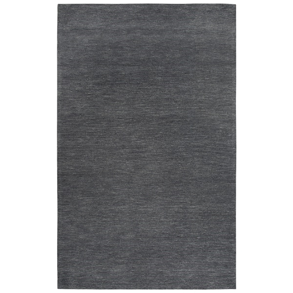 Rizzy Home Fifth Avenue Dk. Grey Solid Area Rug - 5' x 8'