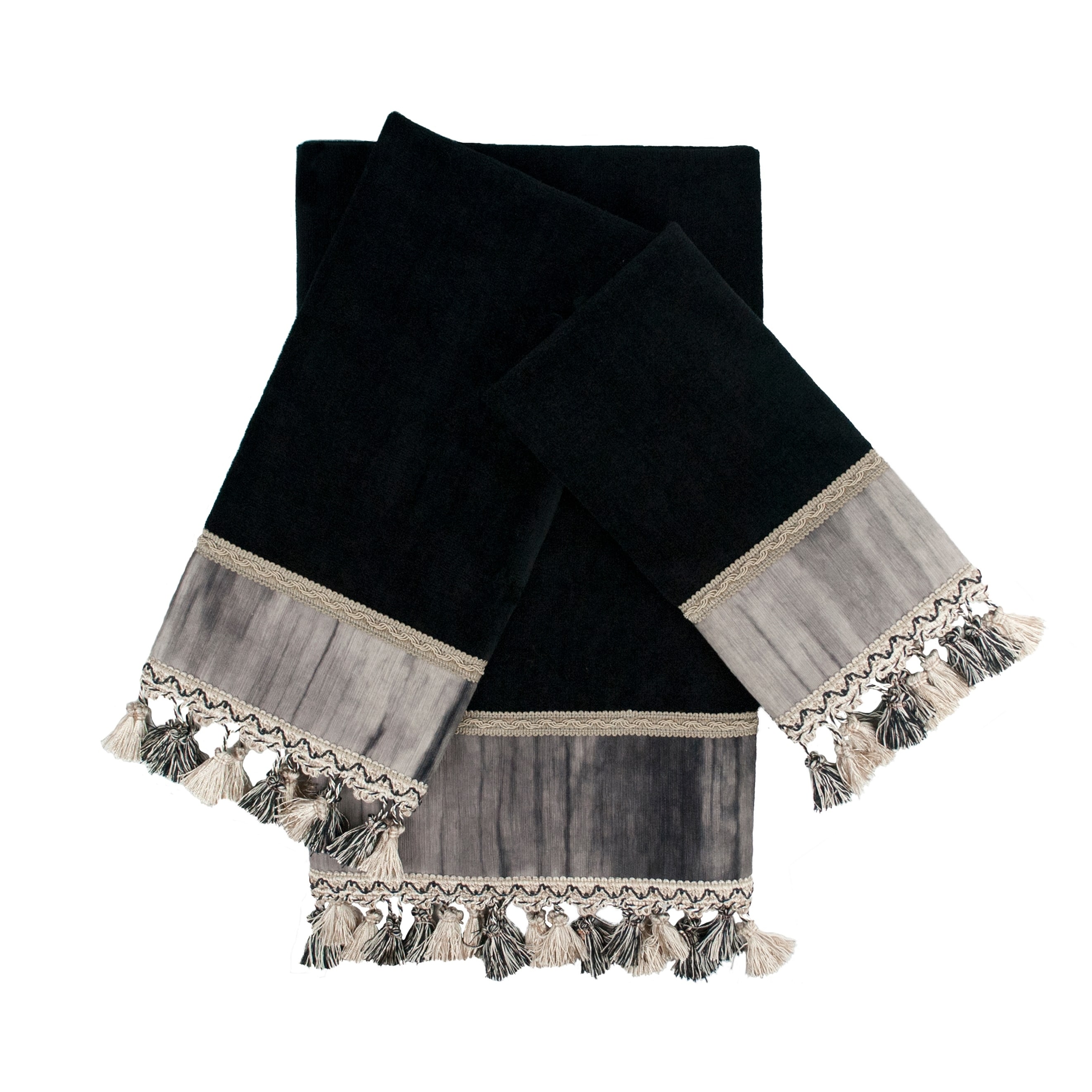 Sherry Kline Ambiance 3-piece Decorative Embellished Towel Set