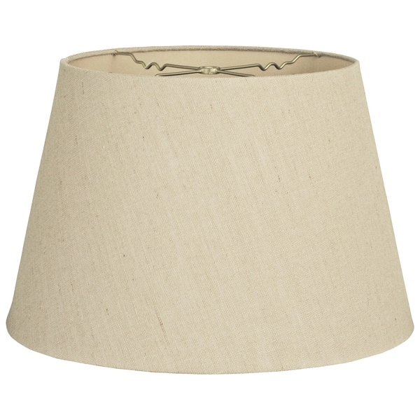 Shop Royal Designs Tapered Shallow Drum Hardback Lamp Shade, Linen