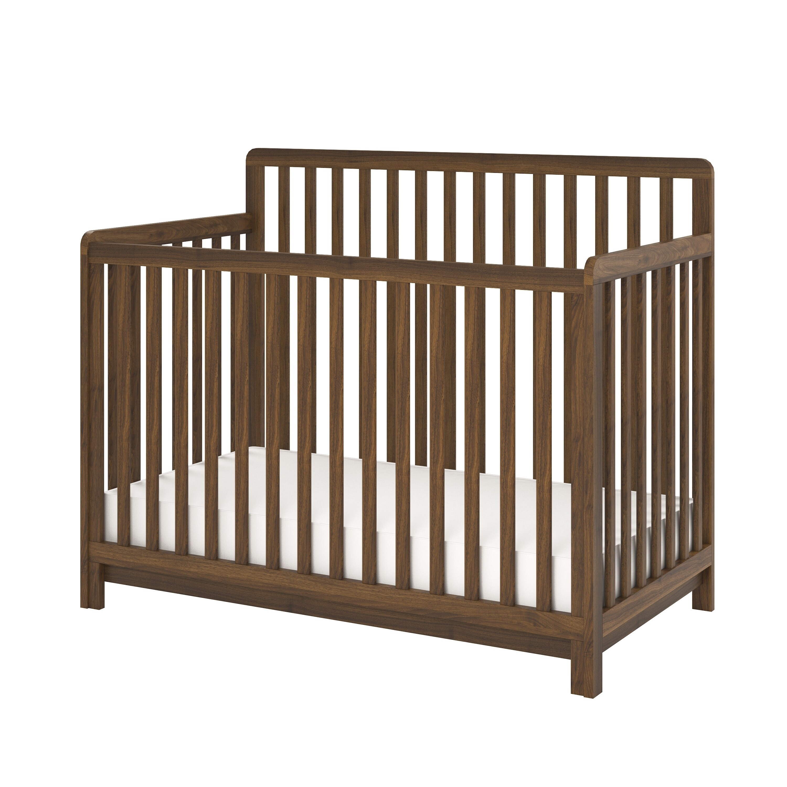 walnut convertible crib