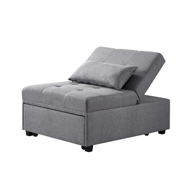 Shop Powell Boone Grey Fabric Sofa Bed - Free Shipping ...
