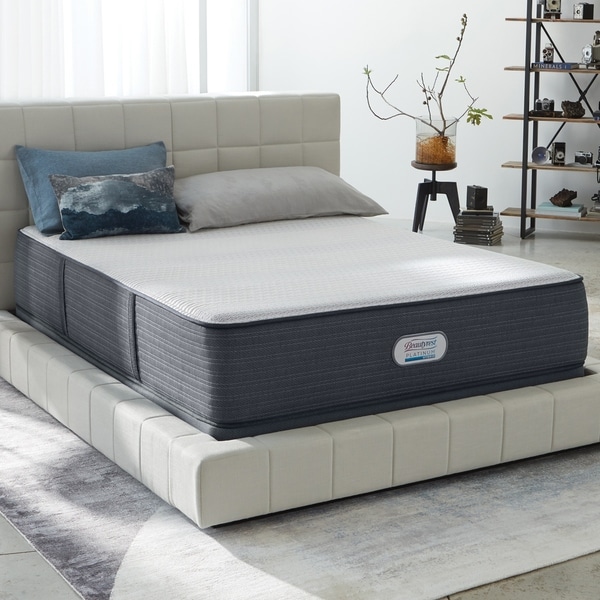 Beautyrest Platinum Crestridge 13 Inch Plush King Size Hybrid Beautyrest Platinum Crestridge 13 Inch Plush King Size Hybrid Mattress Set N