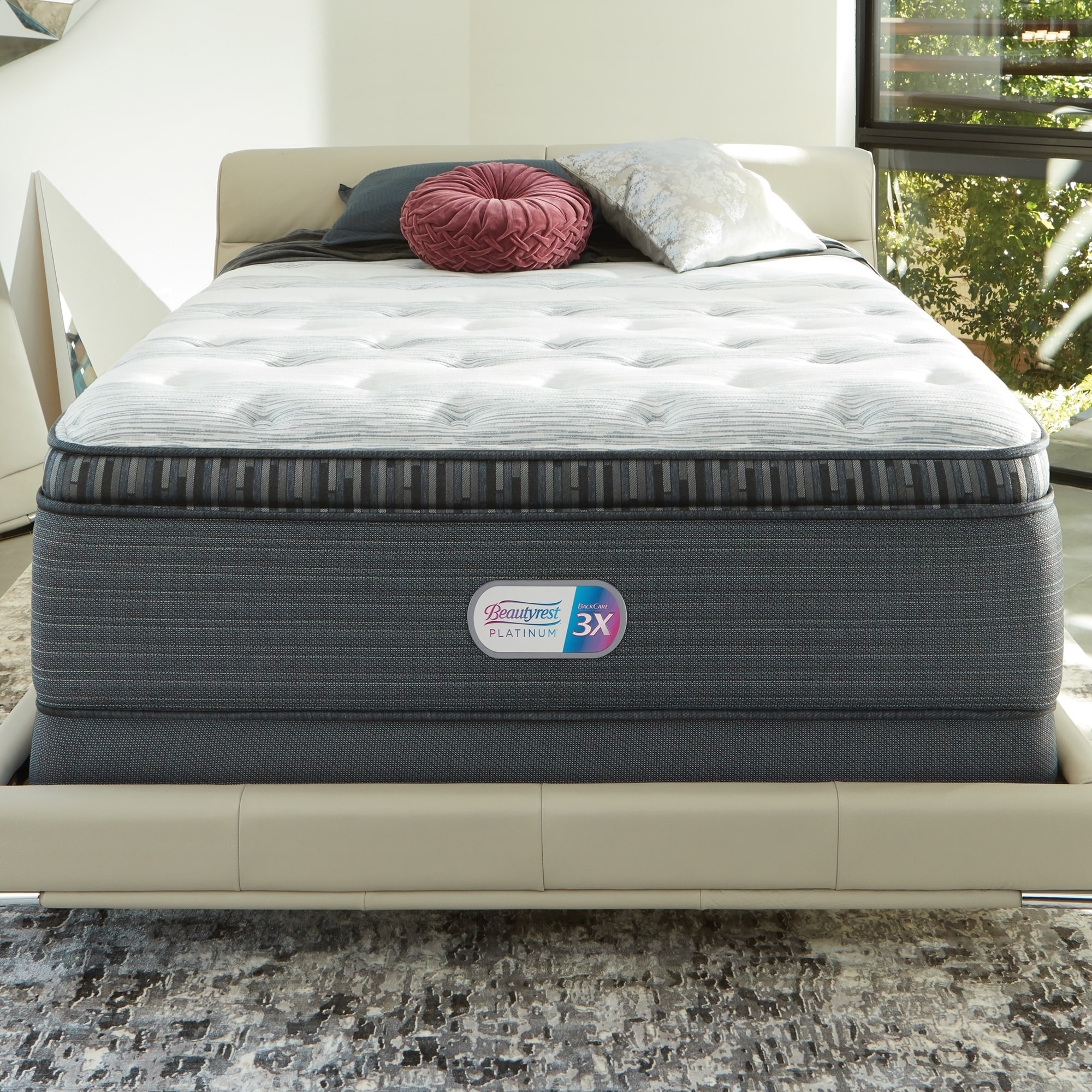 Beautyrest platinum haven pines sales plush pillow top king mattress