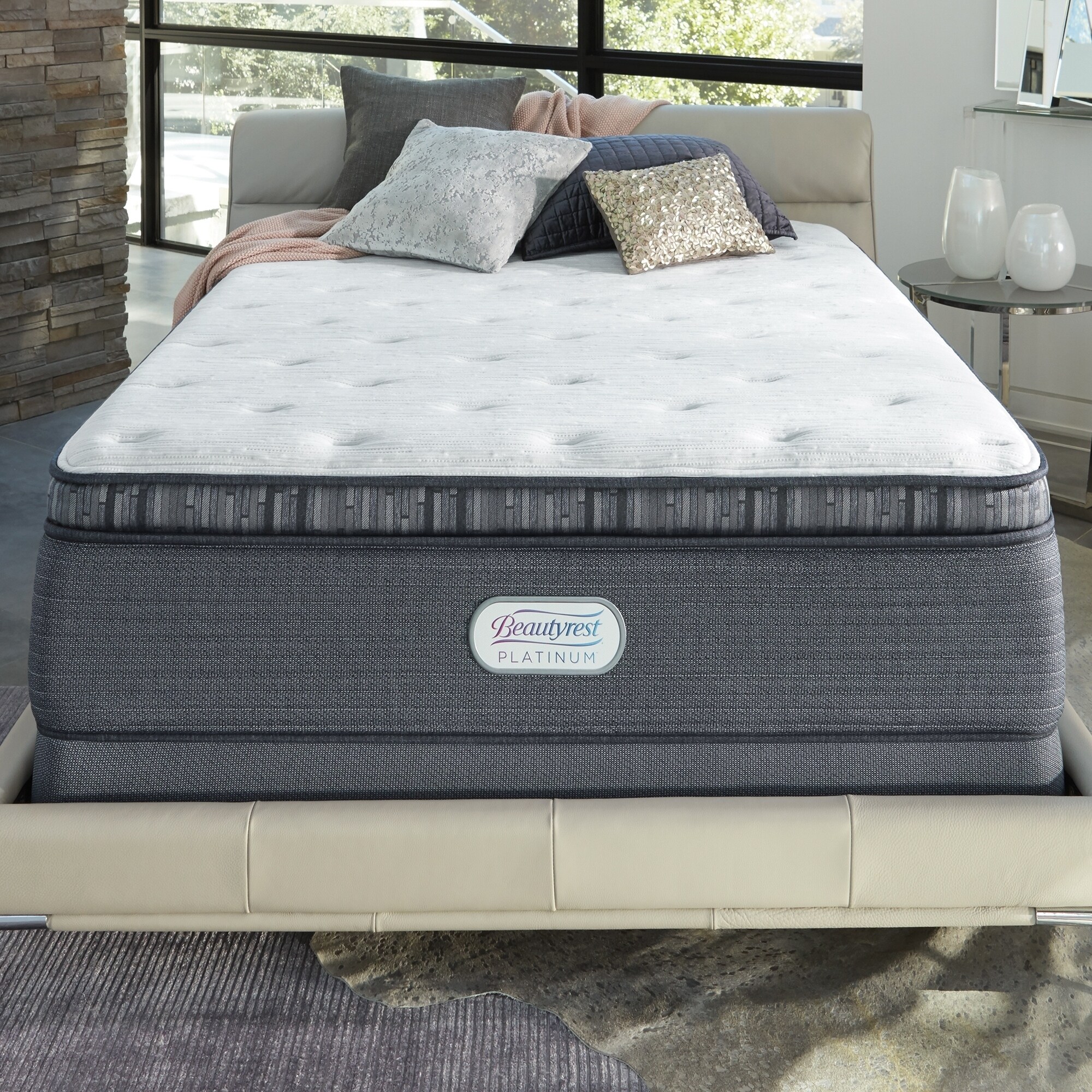 Shop Beautyrest Platinum Spring Grove 15 Inch Firm Pillow Top