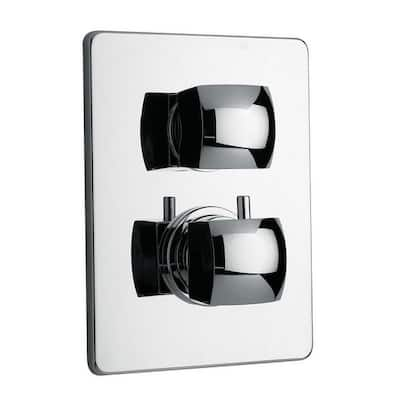 LaToscana Lady Thermostatic Valve with 2-Way Diverter Volume Control Trim Kit, Valve Required