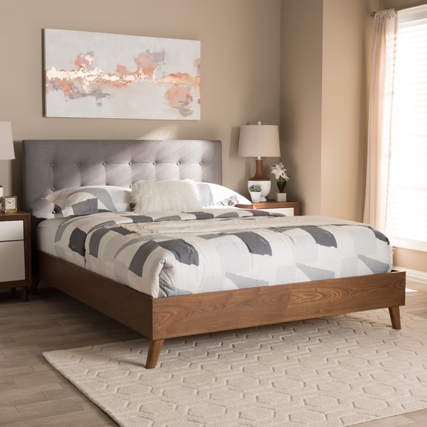 Carson Carrington Vasa Mid-century Fabric Platform Bed