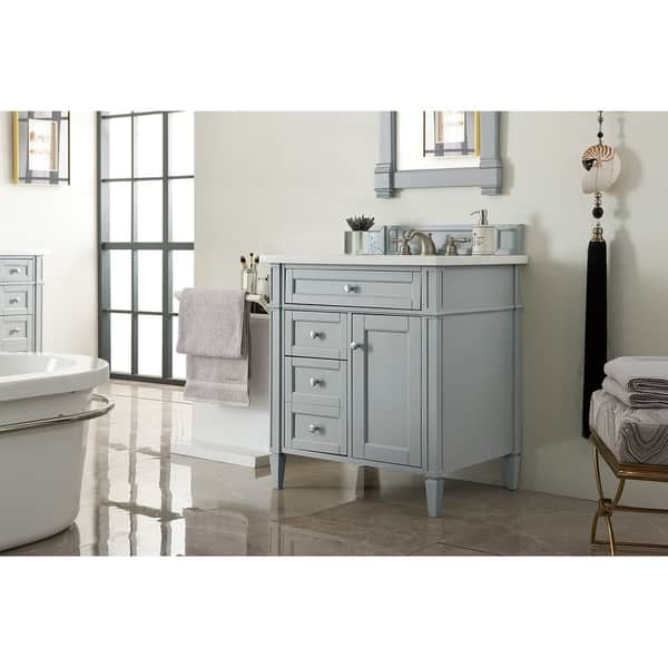 Brittany 30 Single Vanity Urban Gray Overstock 21194770