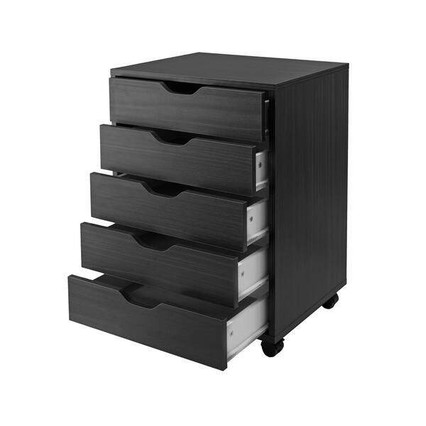 Halifax Cabinet For Closet Office 5 Drawers Black Halifax Cabinet For Closet Office