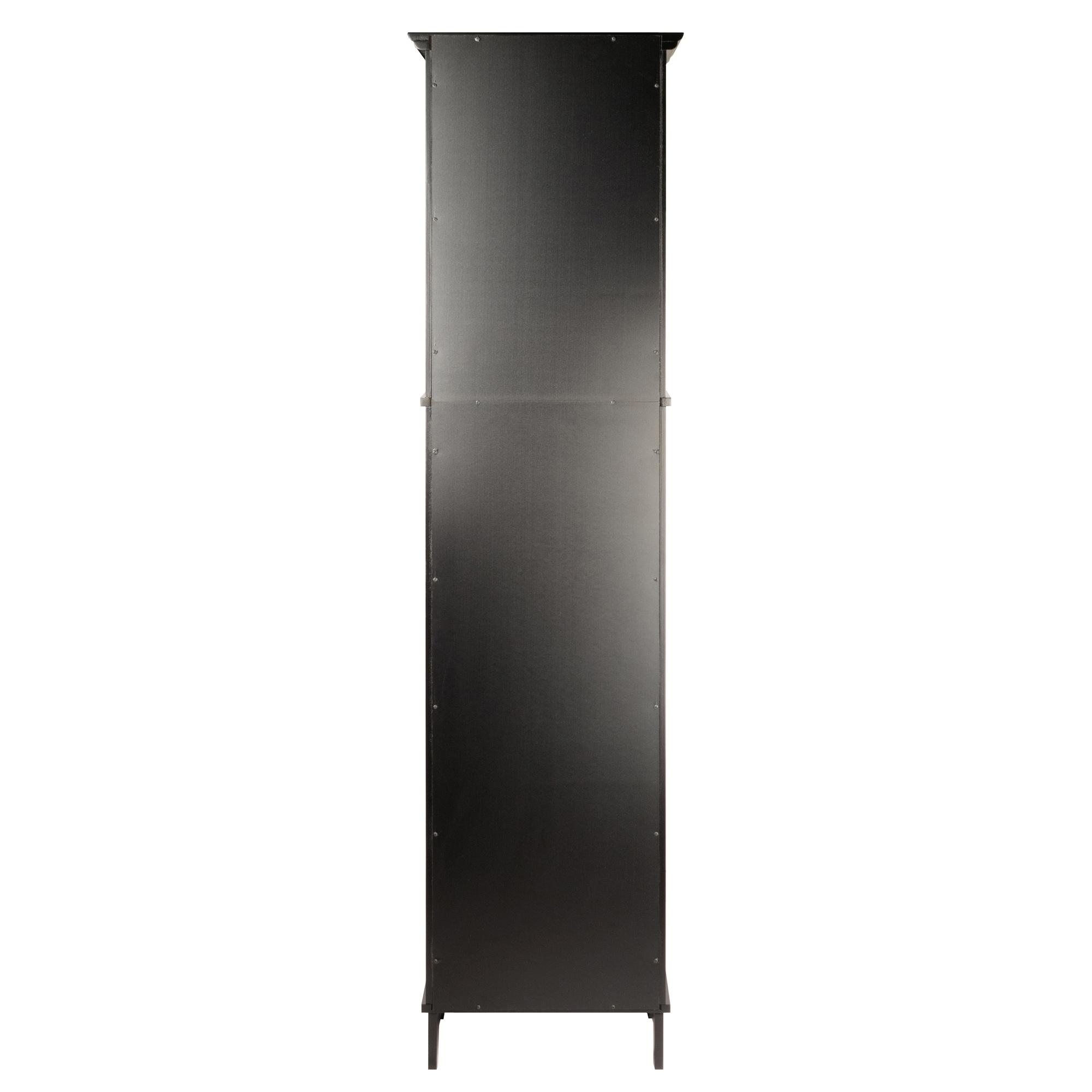 Shop Alps Tall Cabinet With Glass Door And Drawer Overstock