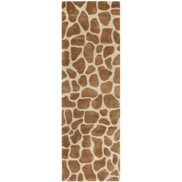 Giraffe Texture Rug Safavieh Handmade Giraffe Beige New Zealand Wool Rug - Bed Bath ...