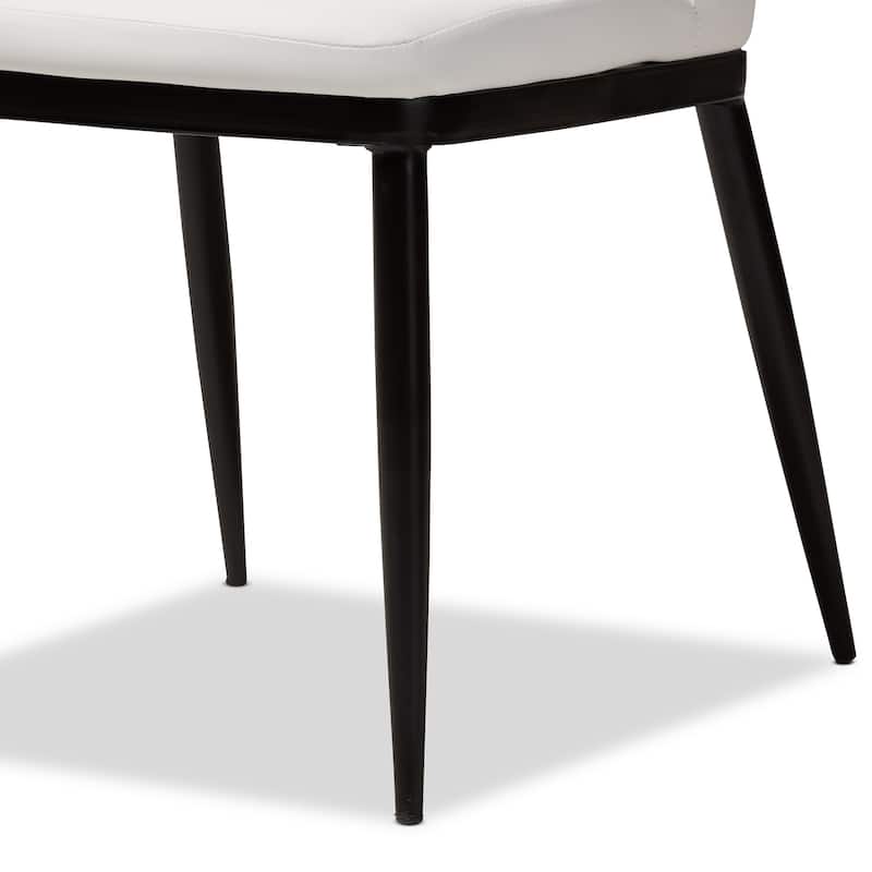 Modern Faux Leather Dining Chair 4-Piece Set by Baxton Studio