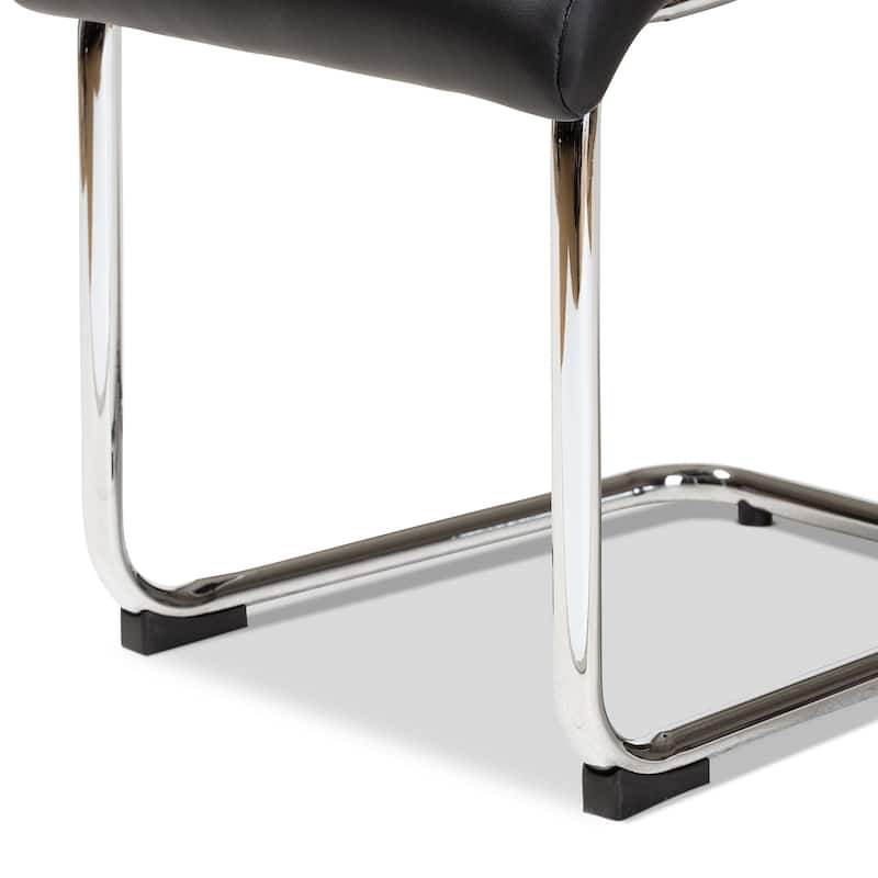 Modern Faux Leather Dining Chair 4-Piece Set by Baxton Studio
