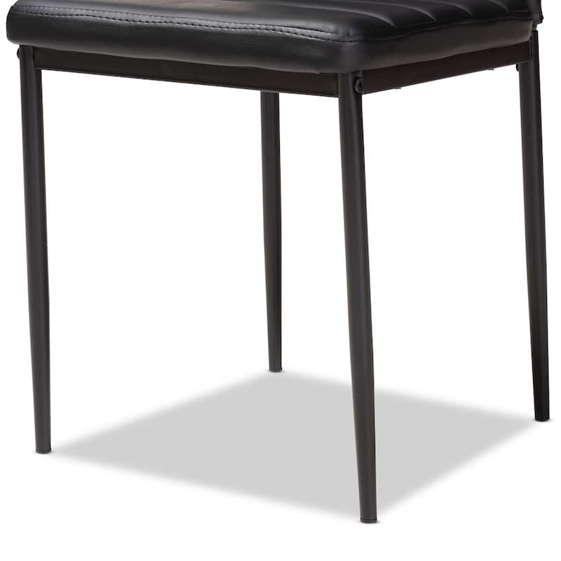 Modern Faux Leather Dining Chair 4-Piece Set by Baxton Studio