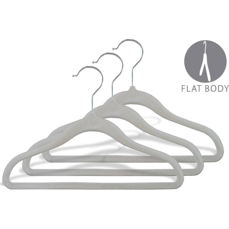 10 Inch Clear Plastic Baby Top Hanger with Notches and Swivel Hook, box of 100