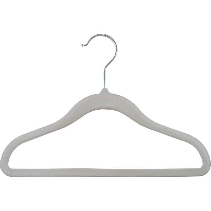 10 Inch Clear Plastic Baby Top Hanger with Notches and Swivel Hook, box of 100