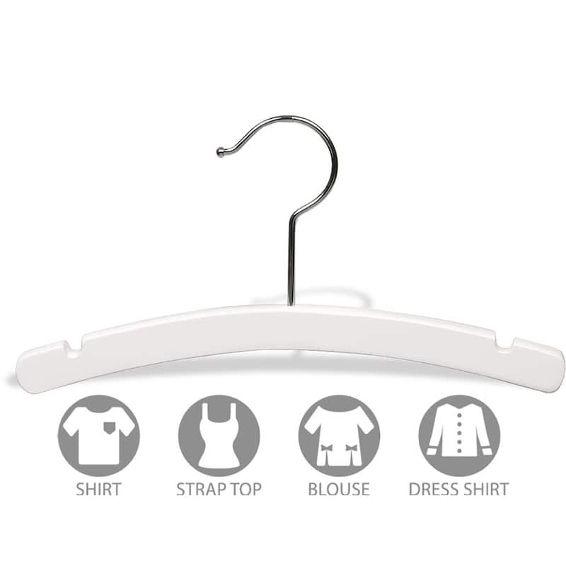 Arched Kids Top Hangers with Notches