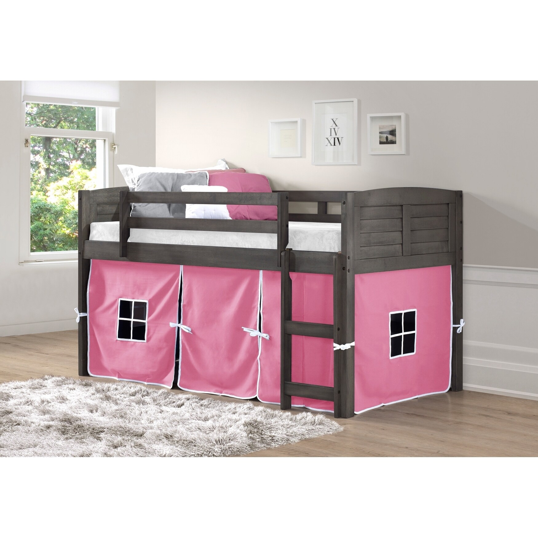 donco louver twin over full bunk bed