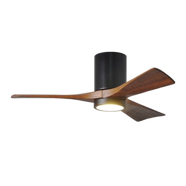 Shop Irene Hlk 3 Blade 42 Inch Matte Black Flush Mount Paddle Fan