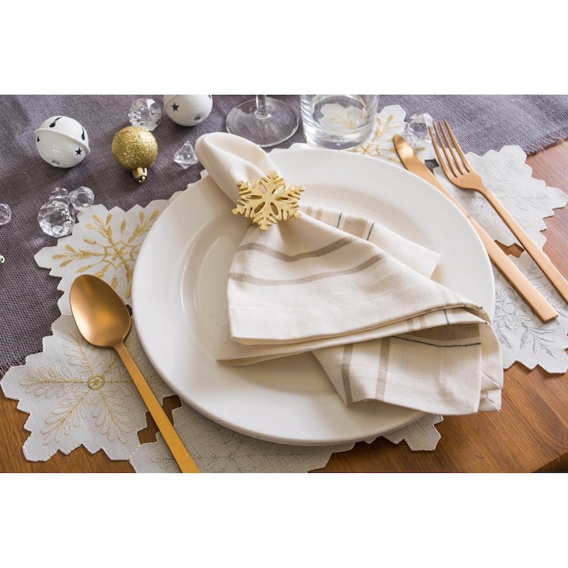 Design Imports Embroidered Snowman Kitchen Placemat Set (Set of 4)