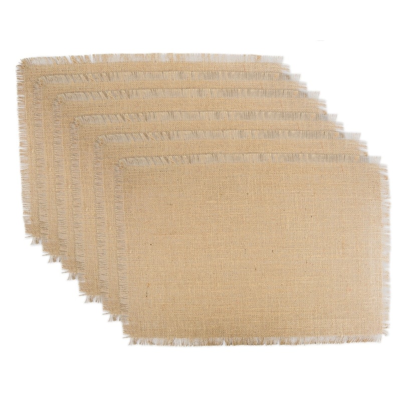 Design Imports Gray Jute Kitchen Placemat Set (Set of 6)