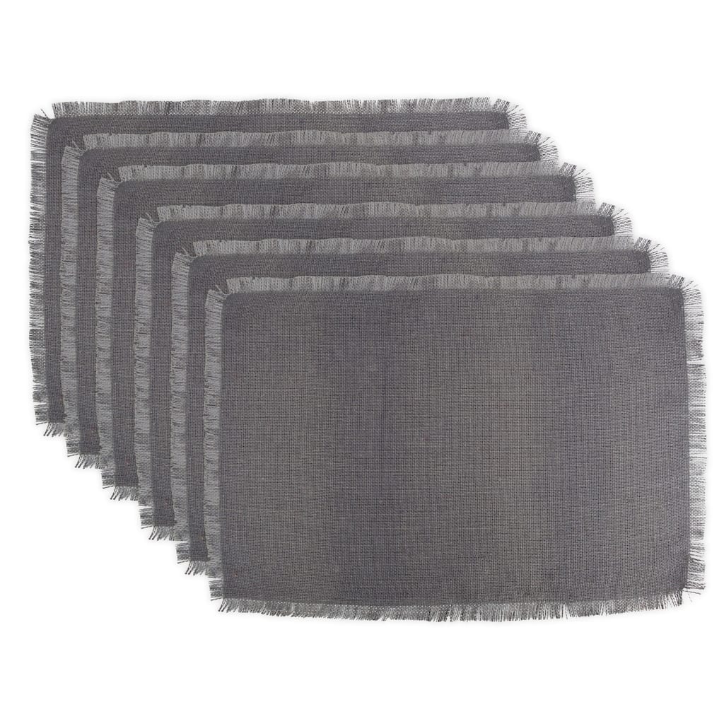 Design Imports Gray Jute Kitchen Placemat Set (Set of 6)