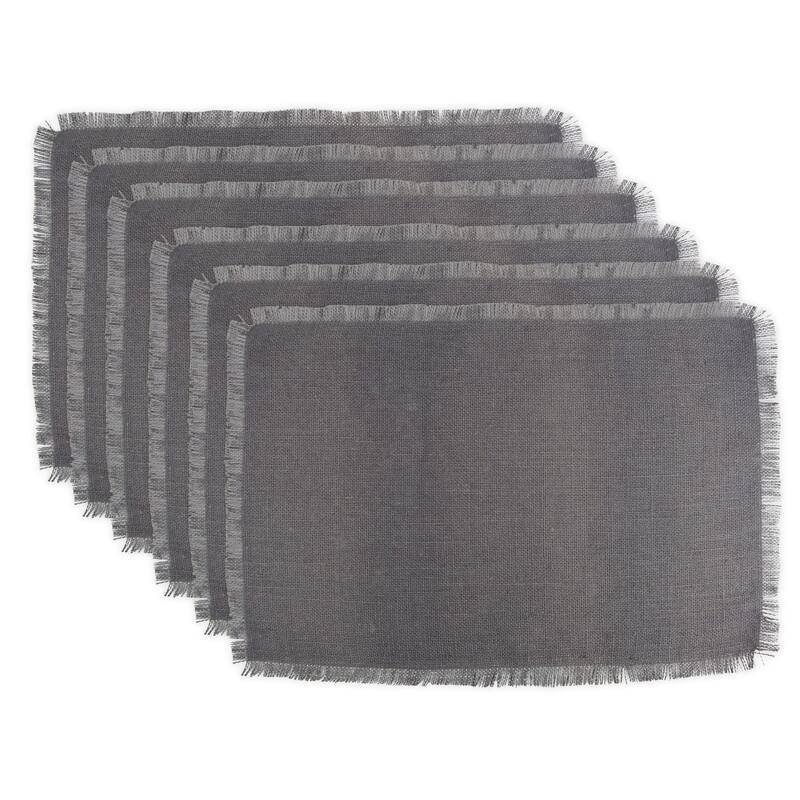 Design Imports Gray Jute Kitchen Placemat Set (Set of 6)