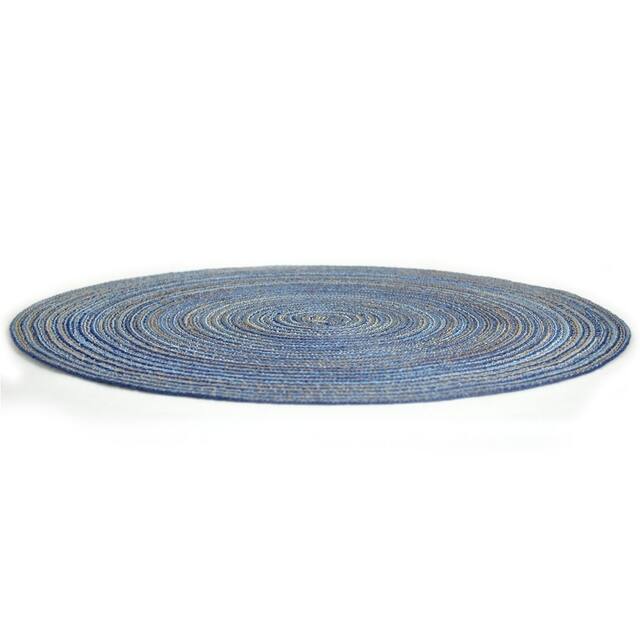 Design Imports Variegated Woven Polypropylene Round Placemats (Set of 6)