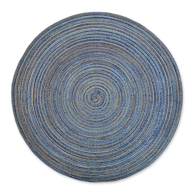 Design Imports Variegated Woven Polypropylene Round Placemats (Set of 6)
