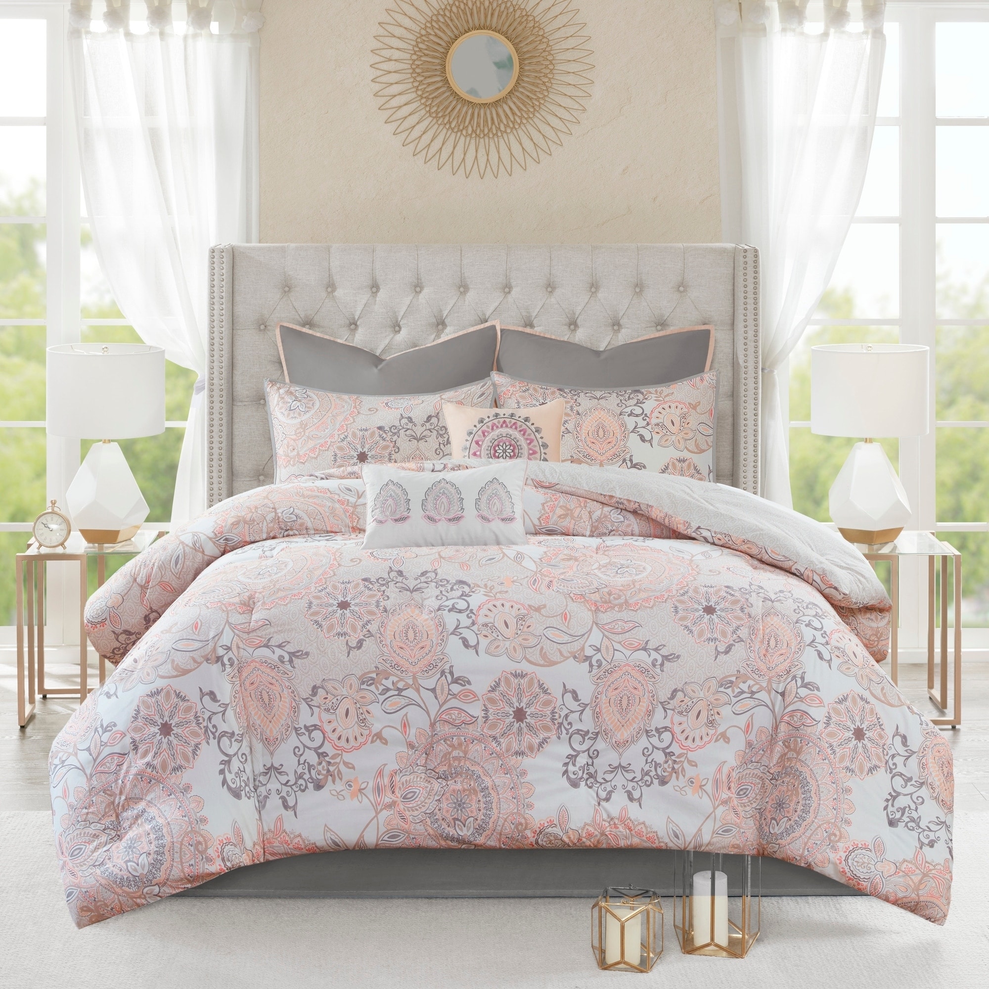 Shop Madison Park Loleta 8 Piece Cotton Printed Reversible