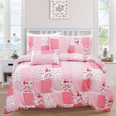 5-Piece Coverlet Comforter Bedding Set - Bundle Includes: + 1 Comforter + 2 standard shams + 2 decorative pillows