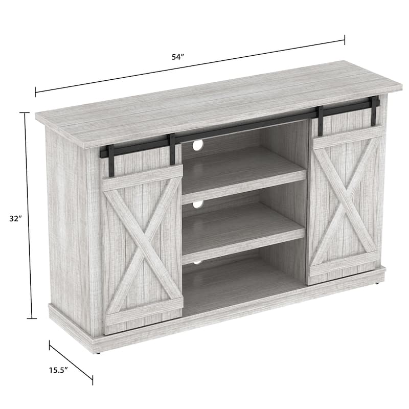 Cottonwood TV Stand for TVs up to 60 inches, Sargent Oak