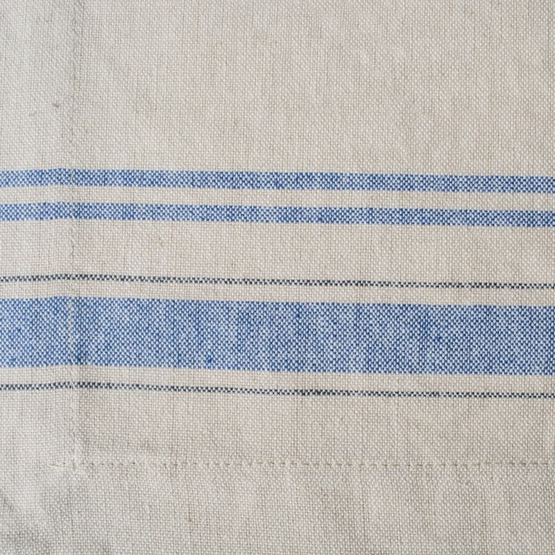 Design Imports Teal French Stripe Kitchen Placemat Set (Set of 6)