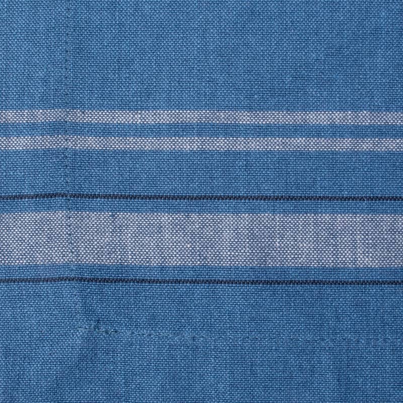 Design Imports Teal French Stripe Kitchen Placemat Set (Set of 6)