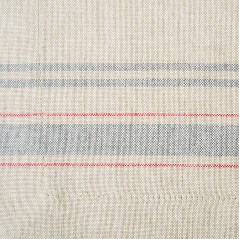 Design Imports Teal French Stripe Kitchen Placemat Set (Set of 6)