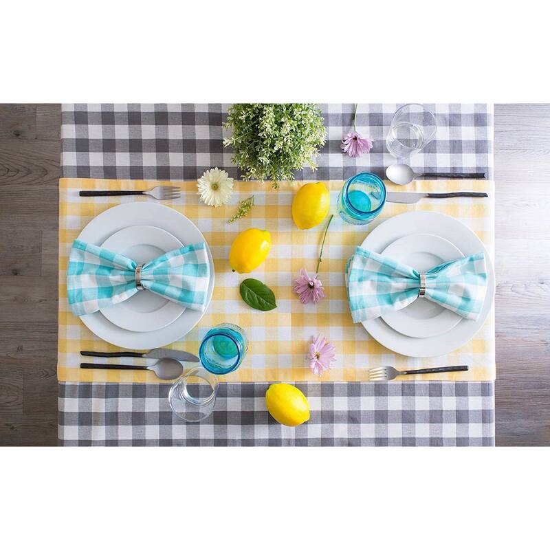 DII Checkers Kitchen Tablecloth