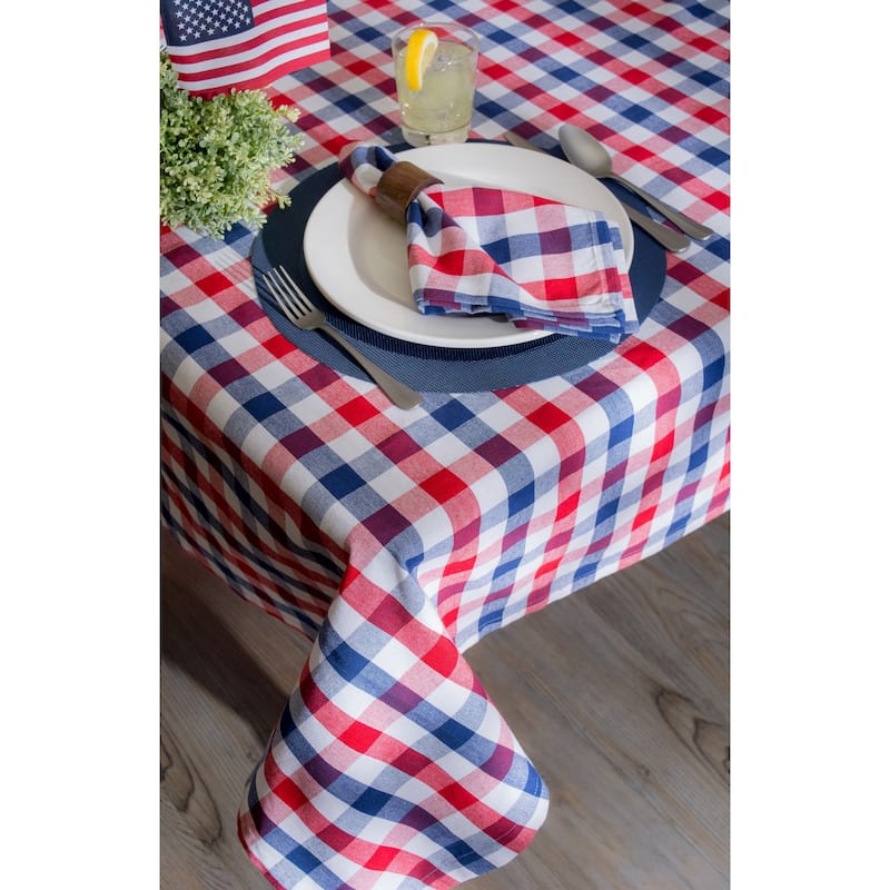 DII Checkers Kitchen Tablecloth
