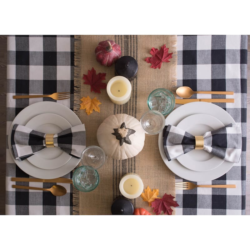 DII Checkers Kitchen Tablecloth