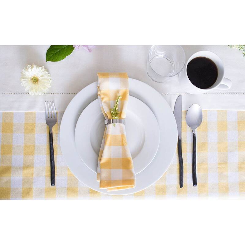 DII Checkers Kitchen Tablecloth