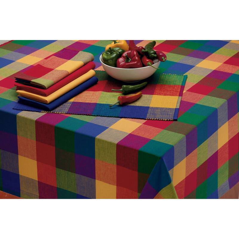 DII Checkers Kitchen Tablecloth