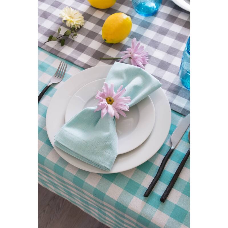 DII Checkers Kitchen Tablecloth