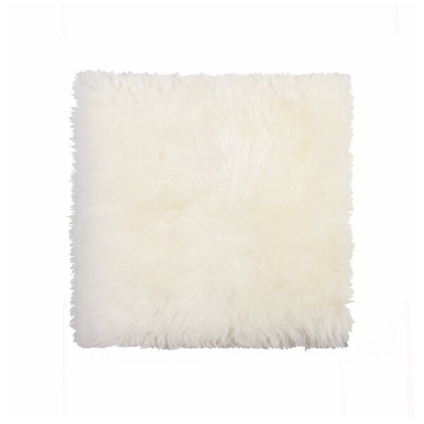 Sheepskin Chair Seat Cover 17x17 Natural