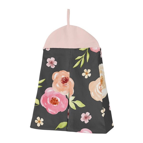 watercolor floral 9 piece crib bedding set