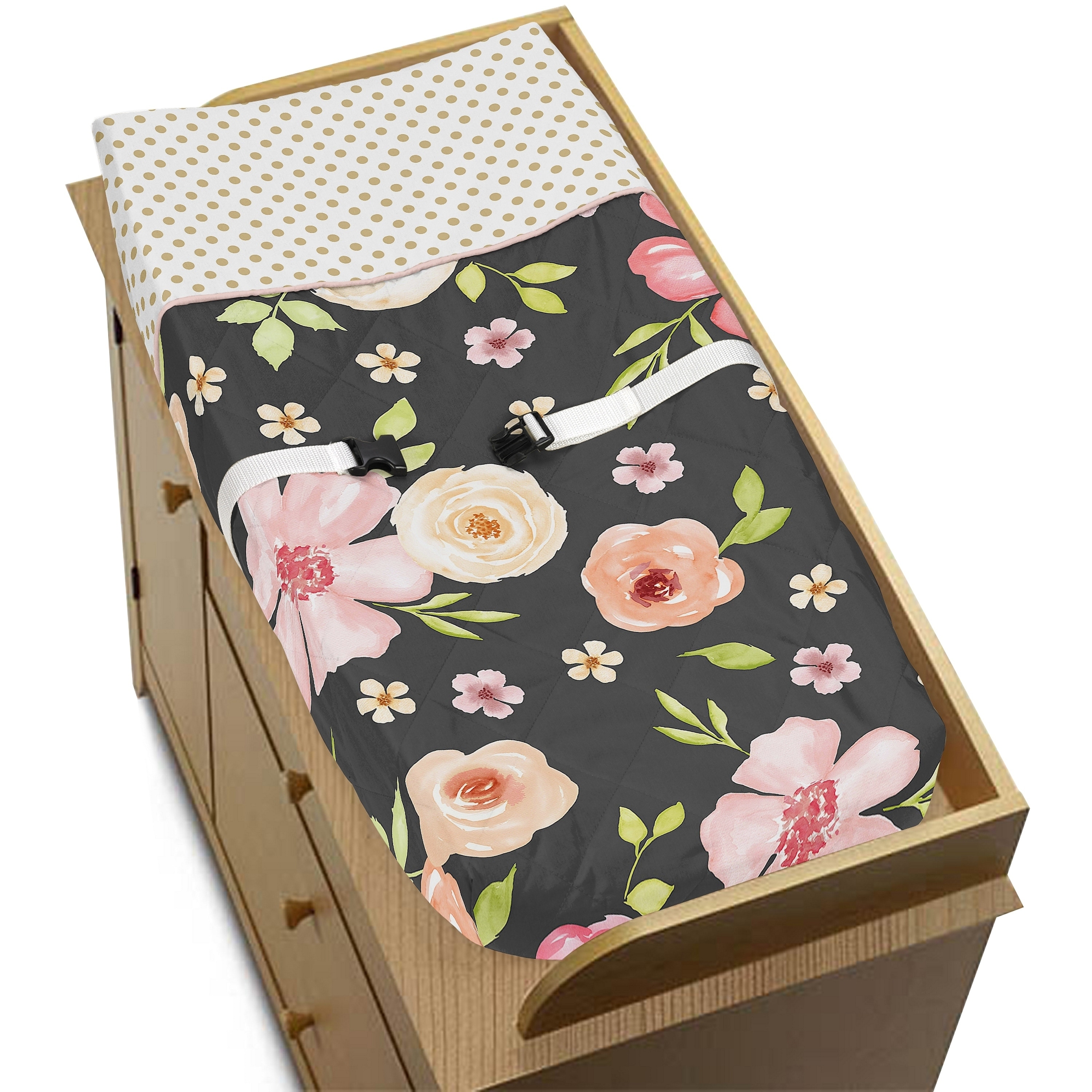 peach changing pad cover