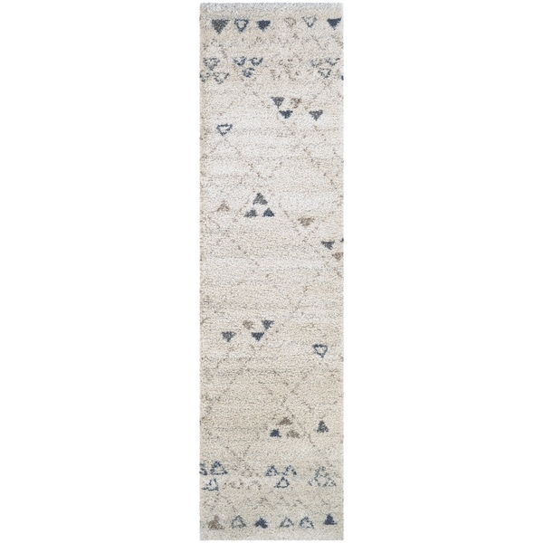 Chione Alamosa Ivory Runner Rug - 2'2" x 7'10" runner